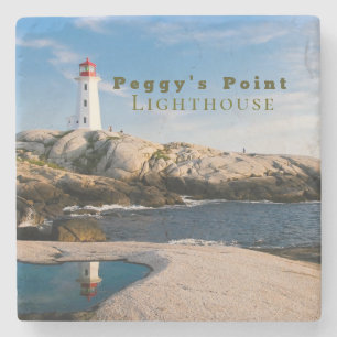 Dessous-de-verre En Pierre Phare de Peggys Point Canada atlantique