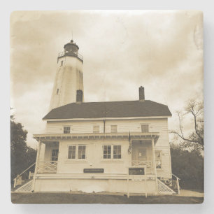 Dessous-de-verre En Pierre Phare de Sandy Hook