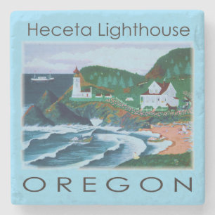 Dessous-de-verre En Pierre Phare Heceta