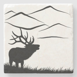 Dessous-de-verre En Pierre Pic et Elk de Blodgett