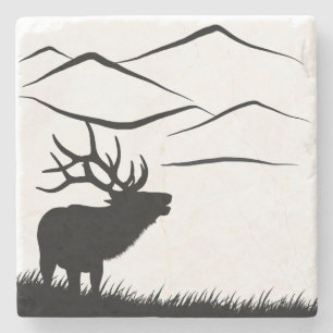 Dessous-de-verre En Pierre Pic et Elk de Blodgett