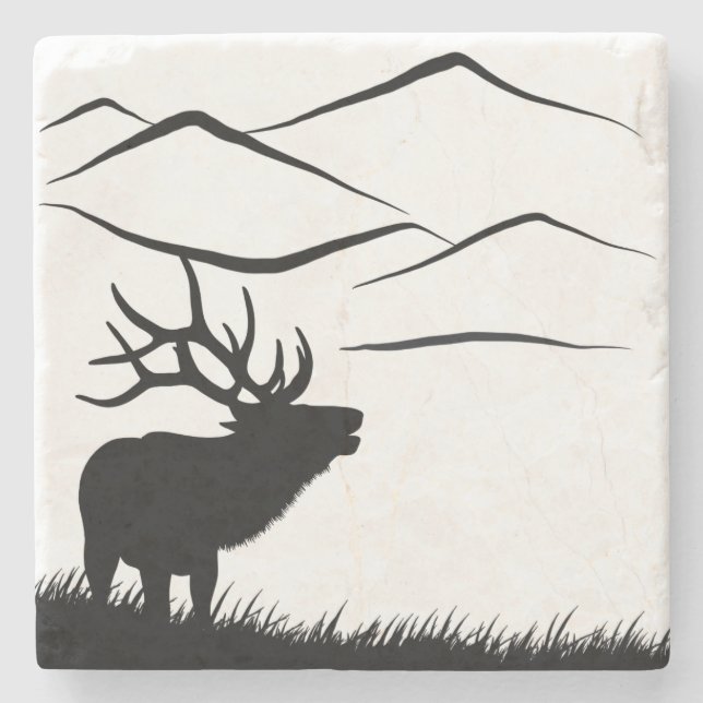 Dessous-de-verre En Pierre Pic et Elk de Blodgett (Devant)
