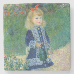 Dessous-de-verre En Pierre Pierre-Auguste Renoir - Une fille avec une canne d