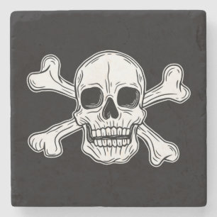 Dessous-de-verre En Pierre Pirate skeleton