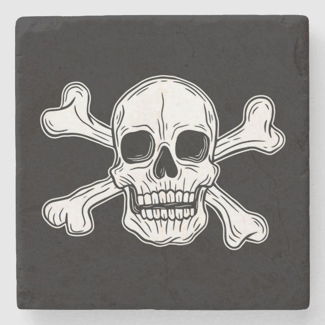 Dessous-de-verre En Pierre Pirate skeleton (Devant)