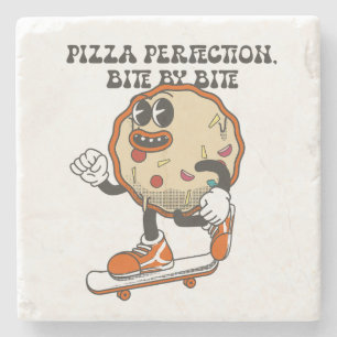 Dessous-de-verre En Pierre Pizza perfection, morsure par morsure