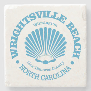 Dessous-de-verre En Pierre Plage de Wrightsville (coquillage)