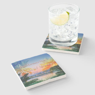 Dessous-de-verre En Pierre Plage Tropical Breeze Goa