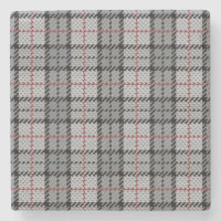 Plaid de pixel dans le gris avec la rayure rouge