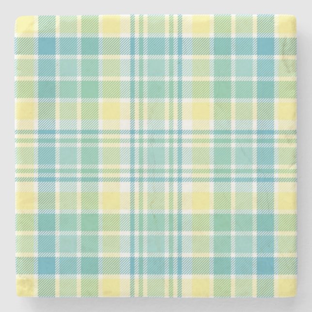 Dessous-de-verre En Pierre Plaid en pastel (Devant)