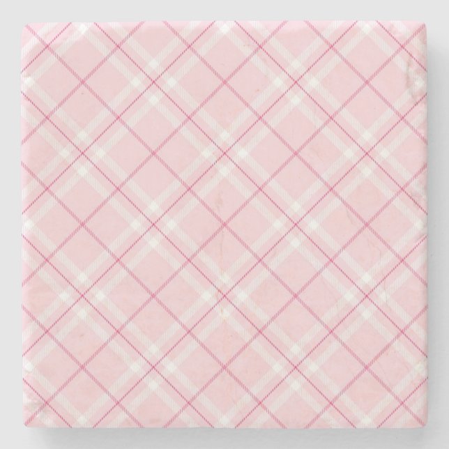 Dessous-de-verre En Pierre Plaid rose-clair (Devant)
