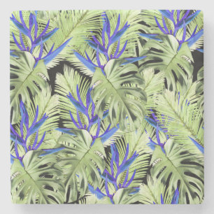 Dessous-de-verre En Pierre Plante tropical 2.