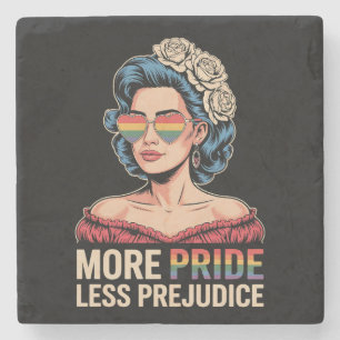 Dessous-de-verre En Pierre Plus de fierté moins de préjugés LGBTQ Fierté Ally