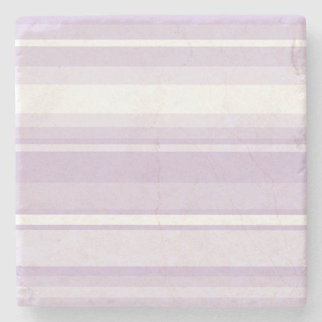 Dessous-de-verre En Pierre Poignée rayures violettes (Devant)