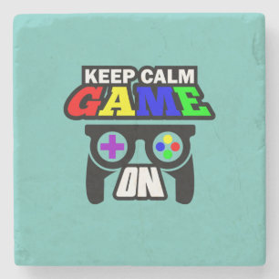 Dessous-de-verre En Pierre Poison Keep Calm Game