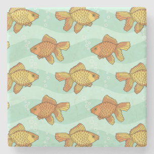 Dessous-de-verre En Pierre Poisson-motif