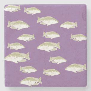 Dessous-de-verre En Pierre Poisson sur violet