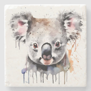 Dessous-de-verre En Pierre Portrait de l'ours Koala