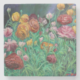 Dessous-de-verre En Pierre Posavasos elegante con flores