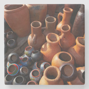 Dessous-de-verre En Pierre Pots d'argile, Hazyview, Mpumalanga, Afrique du Su