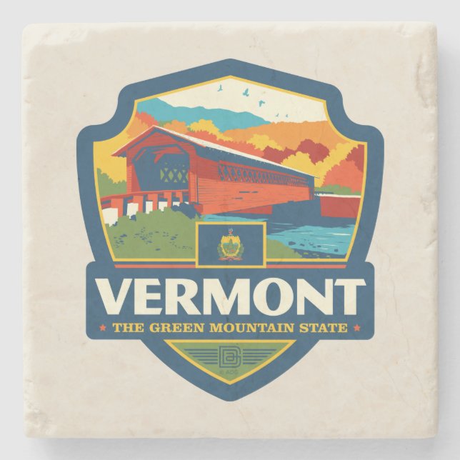 Dessous-de-verre En Pierre Prix d'État | Vermont (Devant)