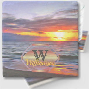 Dessous-de-verre En Pierre Puerto Sunset 1739