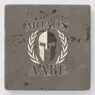 Dessous-de-verre En Pierre Raisin de Molon Labe Spartan