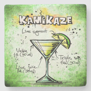Dessous-de-verre En Pierre Recette de boisson Kamikaze