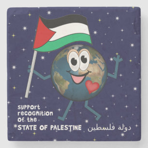 Dessous-de-verre En Pierre Reconnaissance mondiale de l'État palestinien