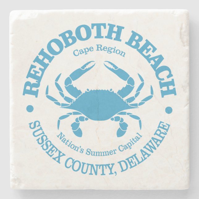 Dessous-de-verre En Pierre Rehoboth Beach (crabe) (Devant)