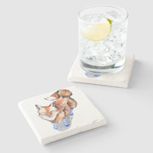 Dessous-de-verre En Pierre Renard en Chaussettes