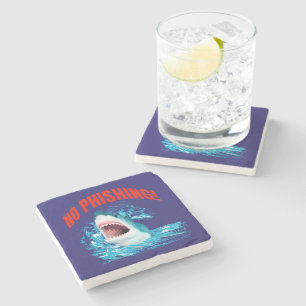 Dessous-de-verre En Pierre Requin Anti Phame Drôle