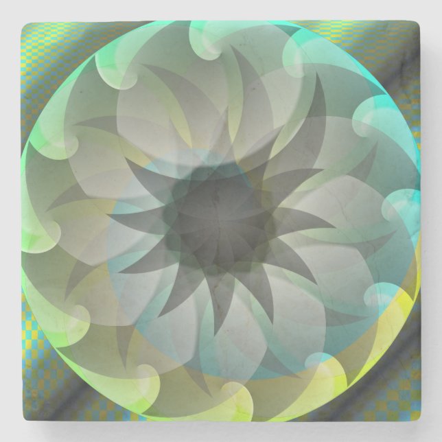Dessous-de-verre En Pierre Requin spiral par Kenneth Yoncich (Devant)