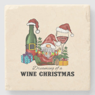 Dessous-de-verre En Pierre Rêver d'un Noël de vin