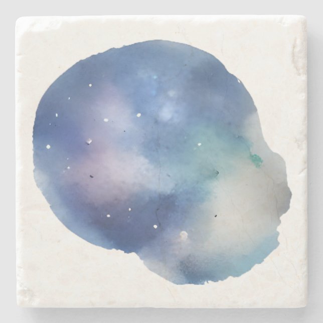 Dessous-de-verre En Pierre Rêves célestes : une exploration de l'aquarelle (Devant)