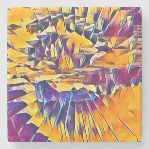 DESSOUS-DE-VERRE EN PIERRE RIVER WATER