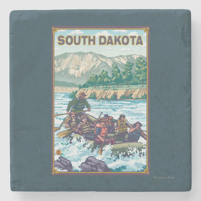 Dessous-de-verre En Pierre Rivière RaftingSouth Dakota (Devant)