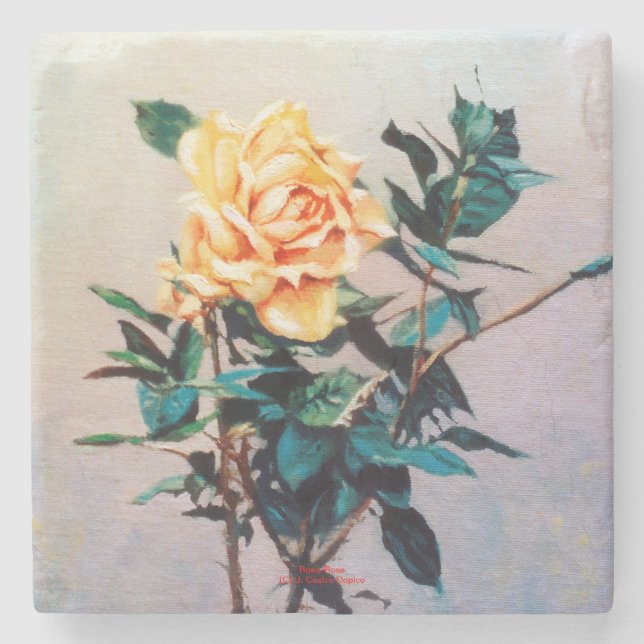Dessous-de-verre En Pierre Rosa/Rose (Devant)