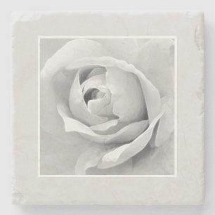 Dessous-de-verre En Pierre Rose Bud White
