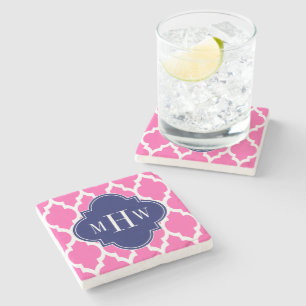 Dessous-de-verre En Pierre Rose chaud #2 Whisky Marocain #4 Nom de la marine
