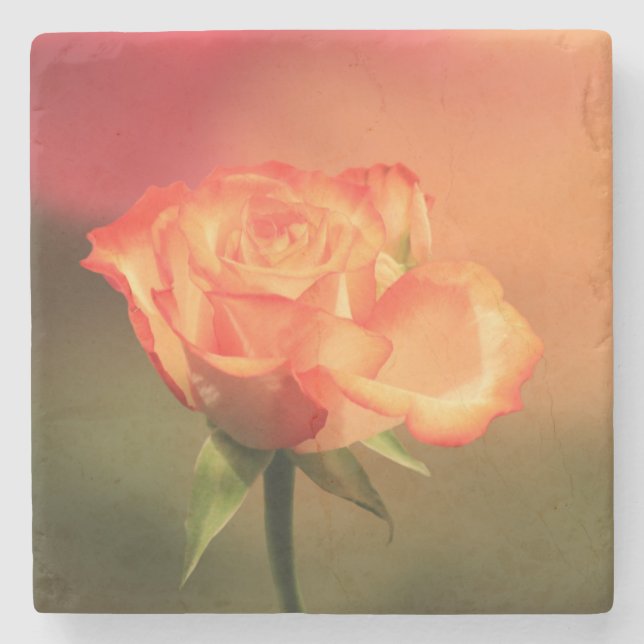 Dessous-de-verre En Pierre Rose romantique (Devant)