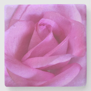 Dessous-de-verre En Pierre Rose rose violet photo de la fleur rose audacieuse
