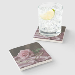 Dessous-de-verre En Pierre Rose Silken