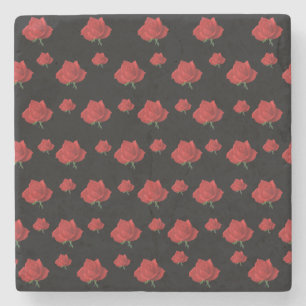 Dessous-de-verre En Pierre Roses rouges