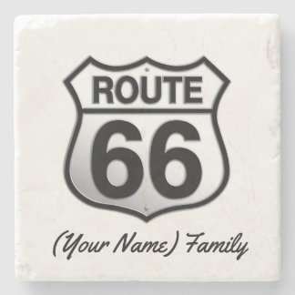 Dessous-de-verre En Pierre Route 66 Coster ou Carrelage