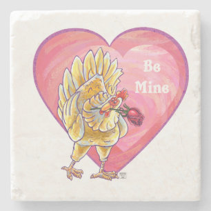 Dessous-de-verre En Pierre Saint-Valentin au poulet