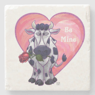 Dessous-de-verre En Pierre Saint Valentin de la vache