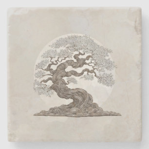 Dessous-de-verre En Pierre Sakura Tree - Pearl Blossom