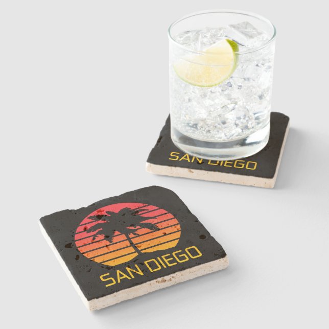 Dessous-de-verre En Pierre San Diego Californie  (Côté)
