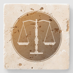 Dessous-de-verre En Pierre Scales de justice